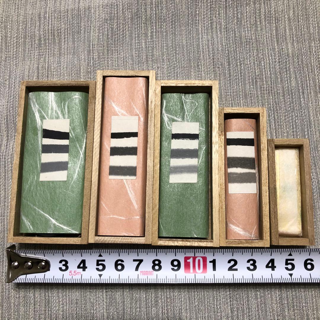 龍渓 硯　呉竹 墨 未使用5個セット 古墨