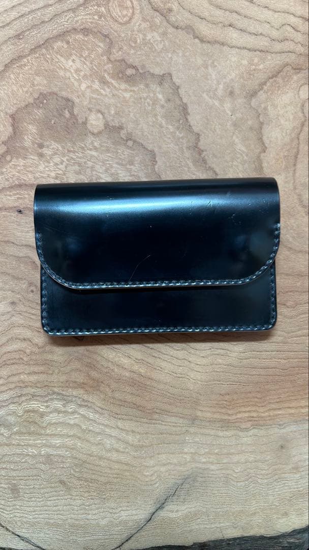 トラッカーウォレット　ブラック　コードバン