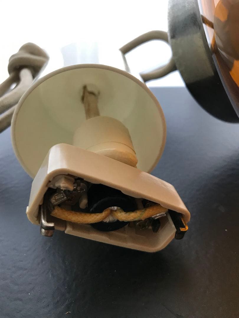 昭和 レトロ 照明 レトロ照明 アンバー ガラス ペンダントライト 吊り下げ照明