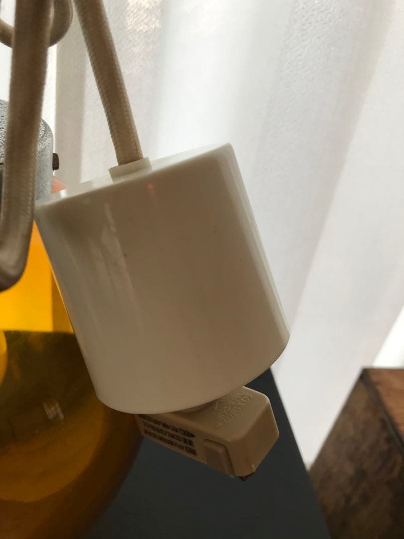 昭和 レトロ 照明 レトロ照明 アンバー ガラス ペンダントライト 吊り下げ照明