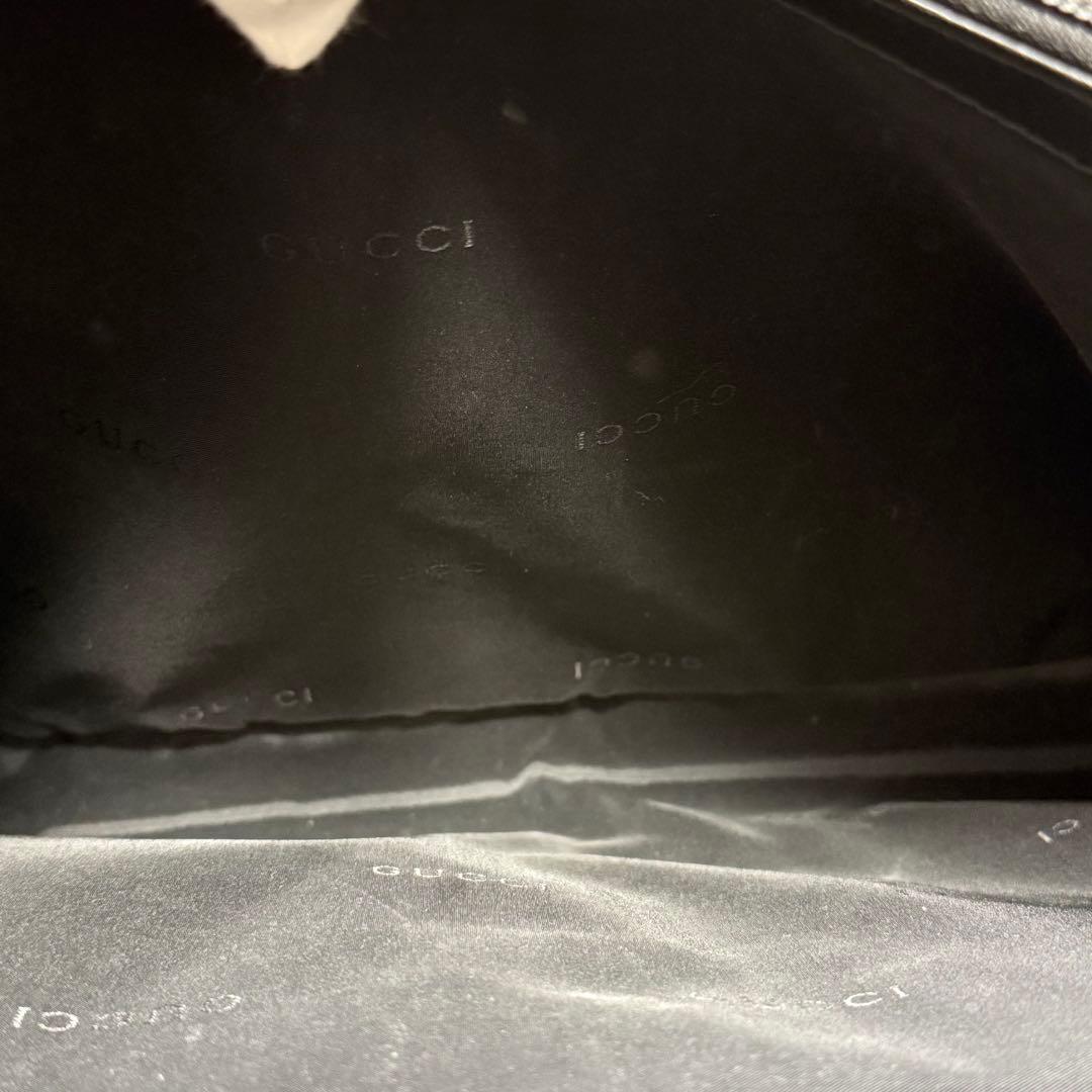 グッチ ナイロン ビジネスバッグ 大容量 A4可能 2way レザー ブラック