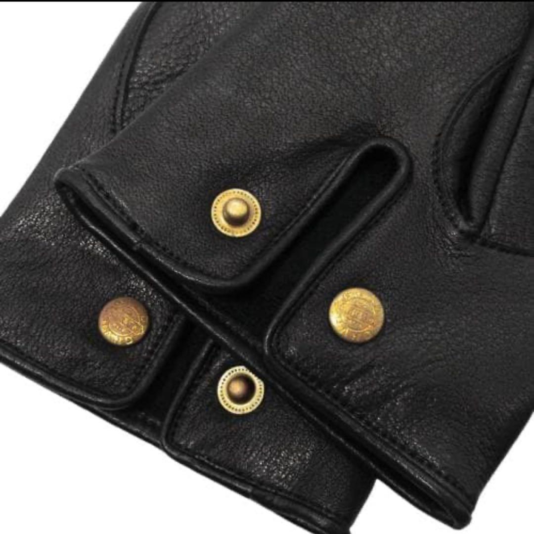 未使用 GLADHAND モノグラム レザーグローブ ブラックL 箱付き