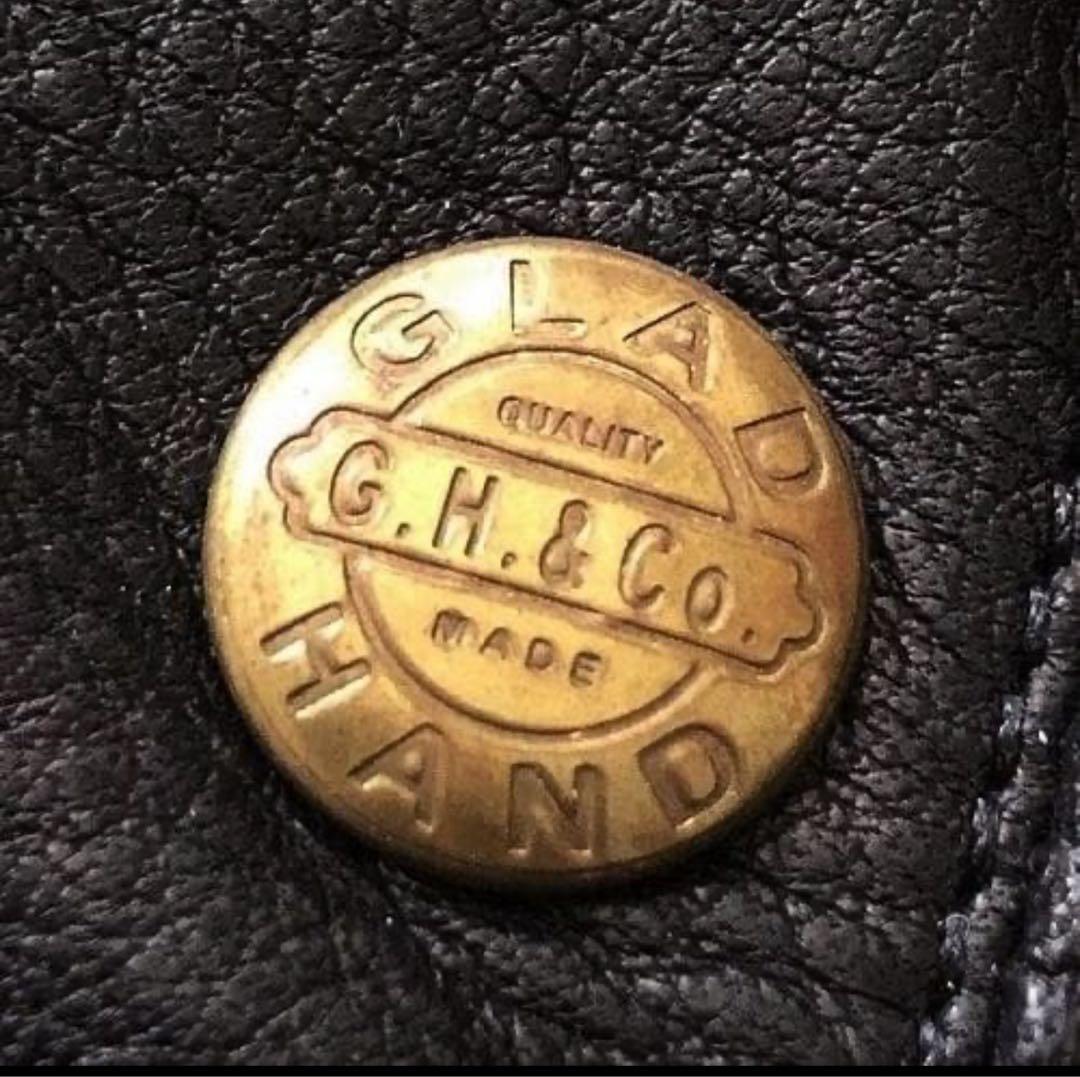 未使用 GLADHAND モノグラム レザーグローブ ブラックL 箱付き