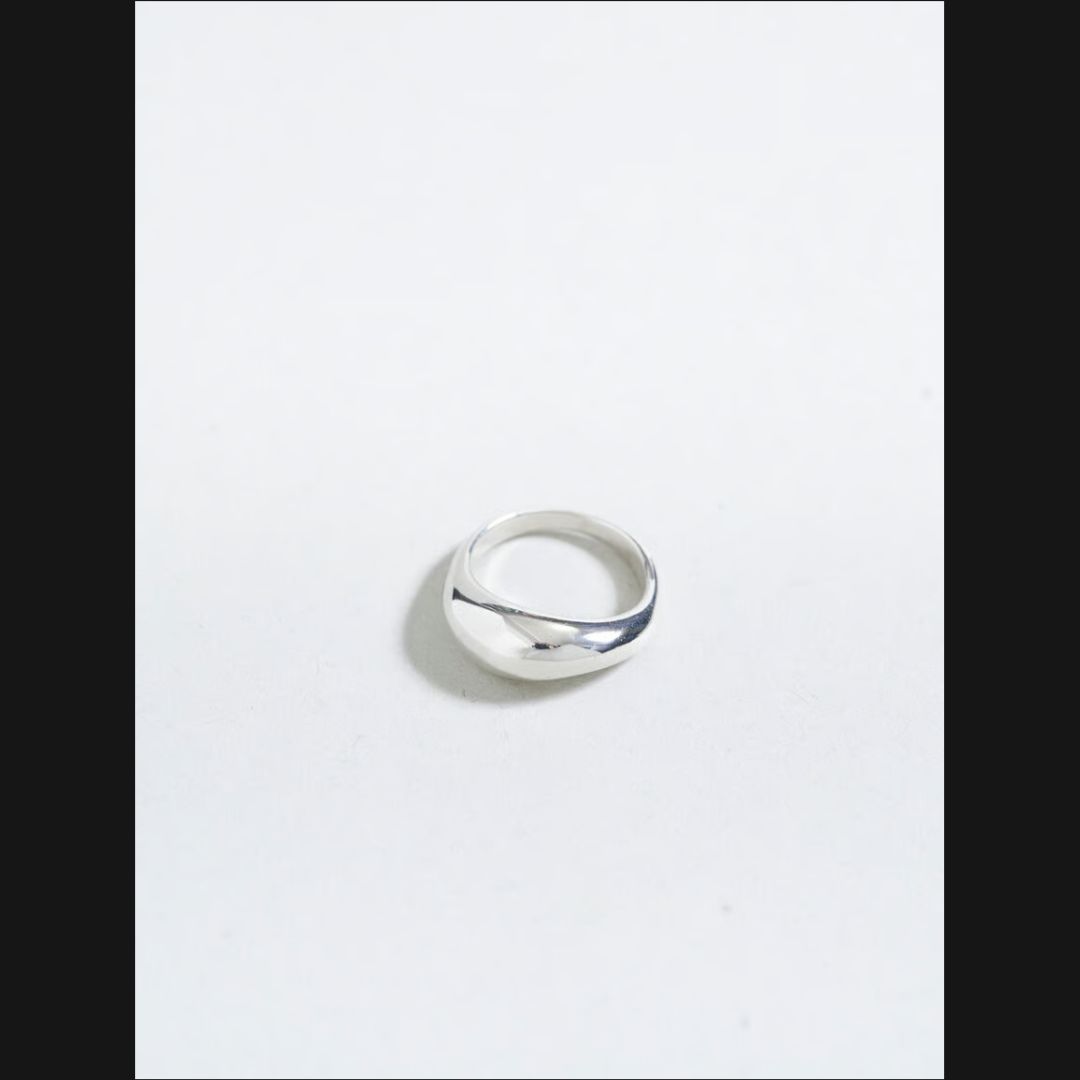 【OX JEWELRY】Silver Curve Pinky Ring