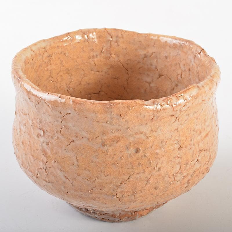 萩焼　十世　坂高麗左衛門　茶碗　銘「瑞年」　宗左（惺斎）極め箱　V　R7454