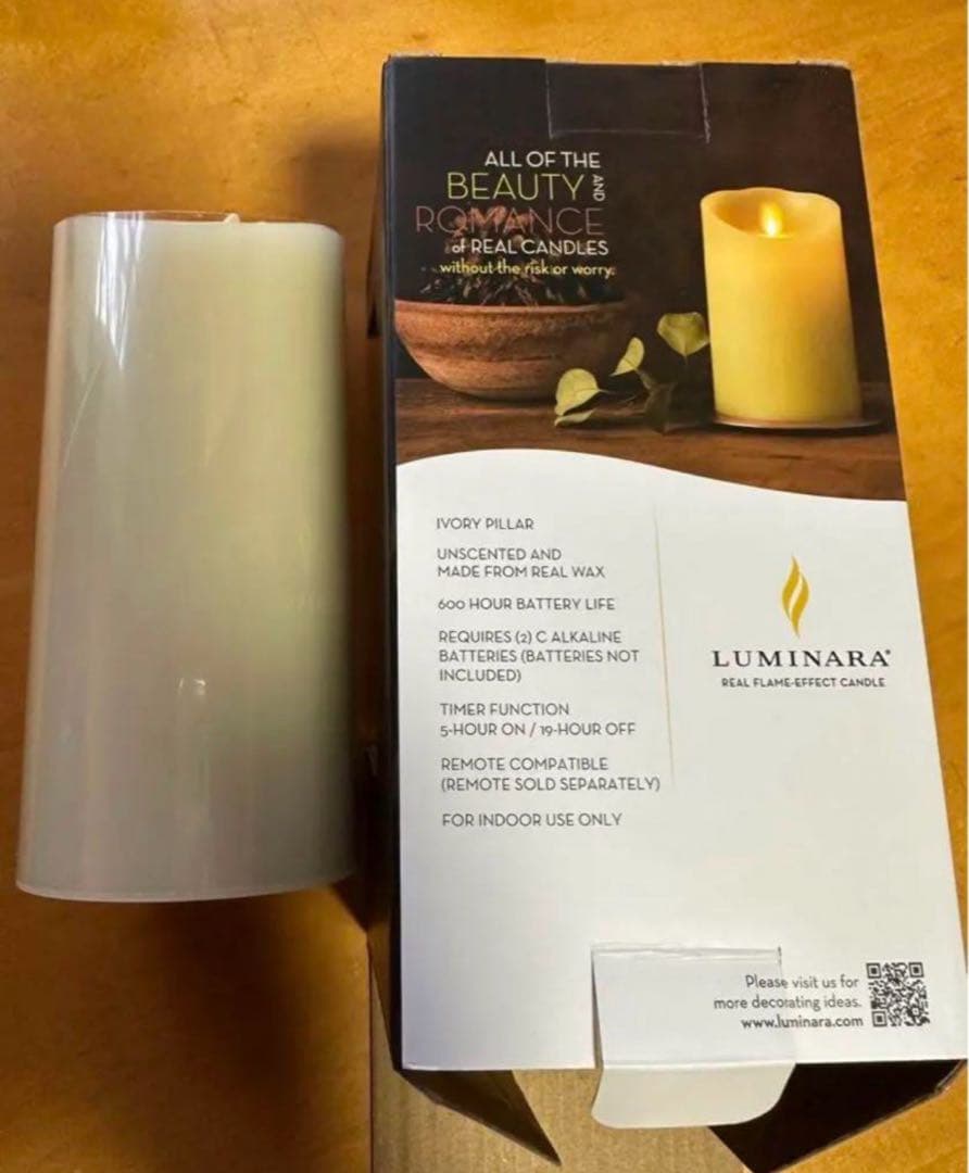 新品未使用　ルミナラ3x4LEDキャンドル2個