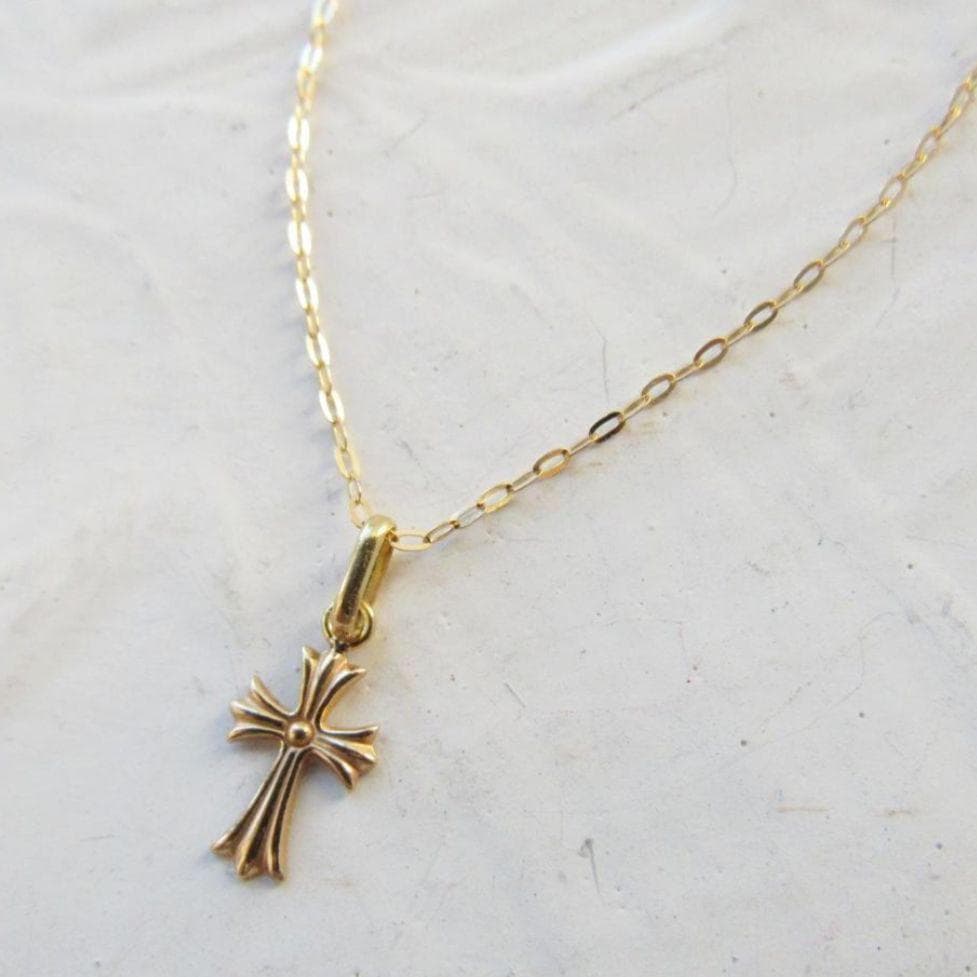 新品 Ｋ18 ネックレス クロス 18K クロストップ ネックレス 十字架