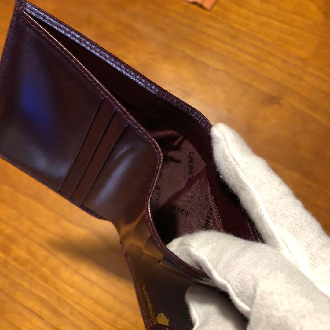 [未使用]英国王室御用達ＬAUNERの折り財布