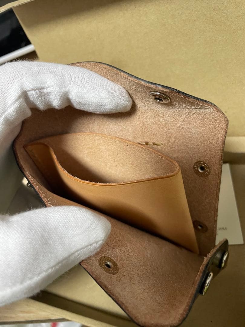 五助屋レザー　ライダースミニウォレット改 手縫い　ブライドルレザー