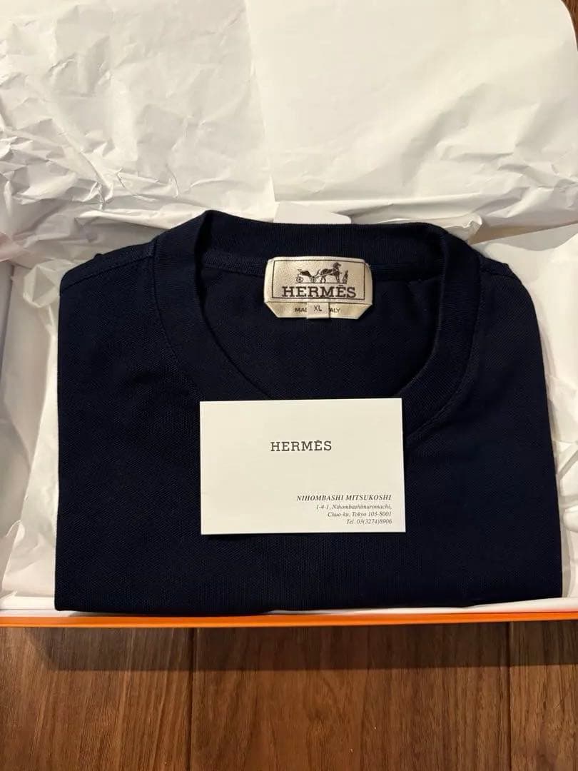 【新品タグ付】HERMES Tシャツ H刺繍