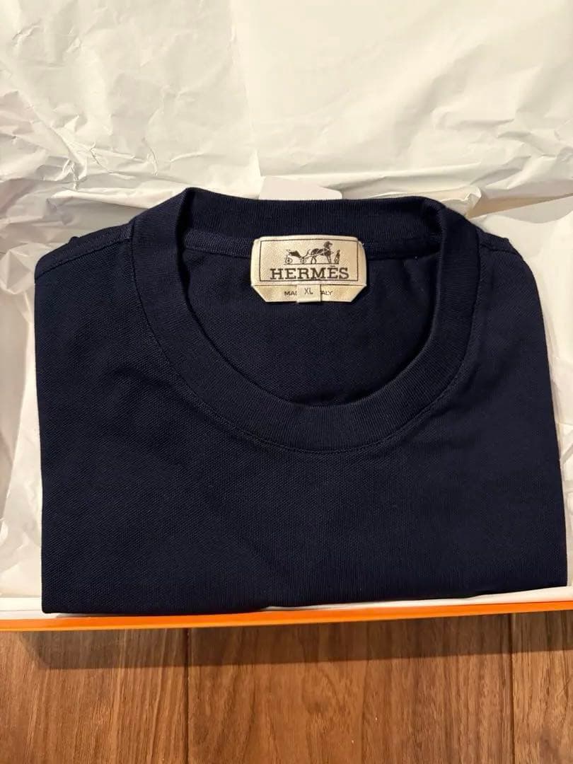 【新品タグ付】HERMES Tシャツ H刺繍