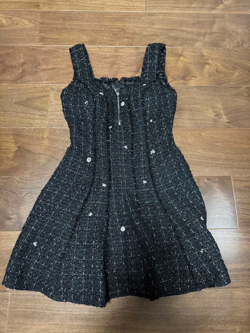 ローブドフルール　ツイードミニドレス