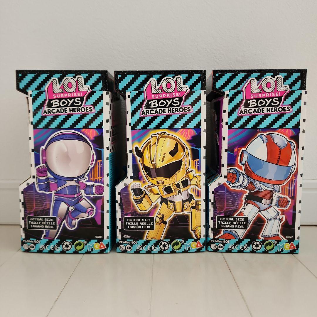 LOLサプライズ ボーイズ アーケード ヒーローズ 2 ゲームセンター人形 3個