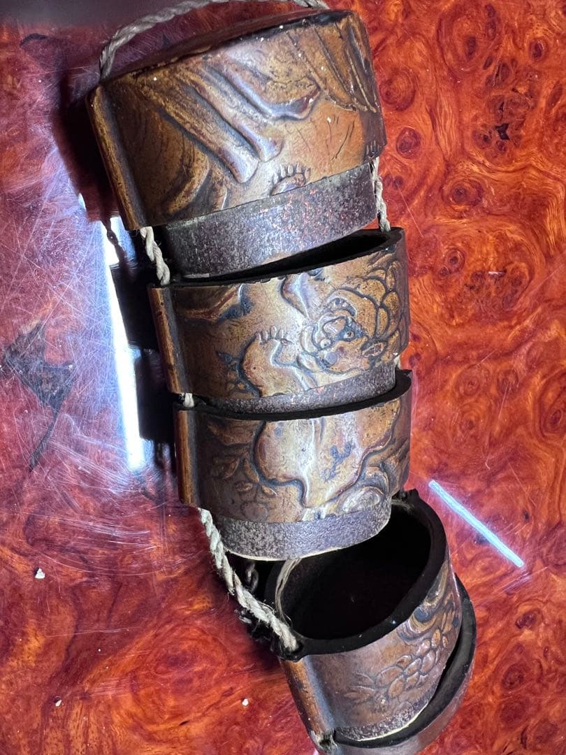 木製彫刻印籠 約15cm