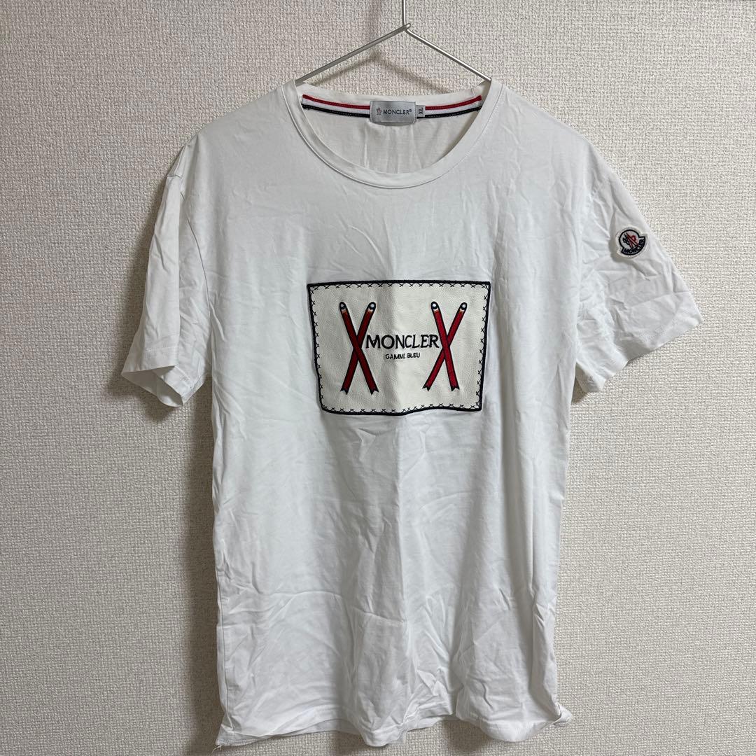 大特価‼️MONCLER GAMME BLEU ホワイト Tシャツ