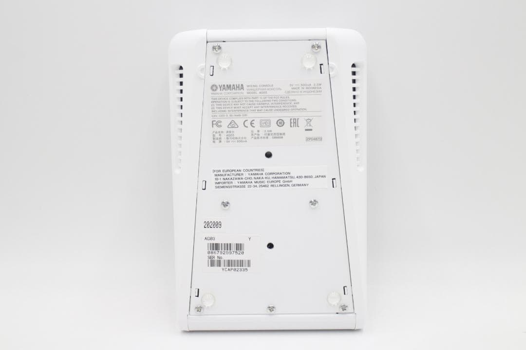 [M-TN 2224]ヤマハ AG03 ミキシングコンソールミキサー オーディオ