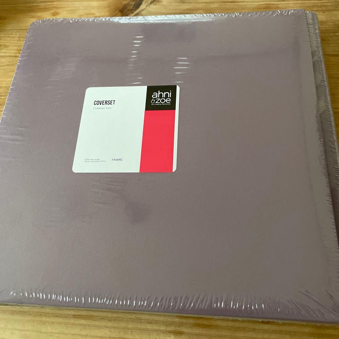 スクラップブッキング　アルバムカバー 渋い紫