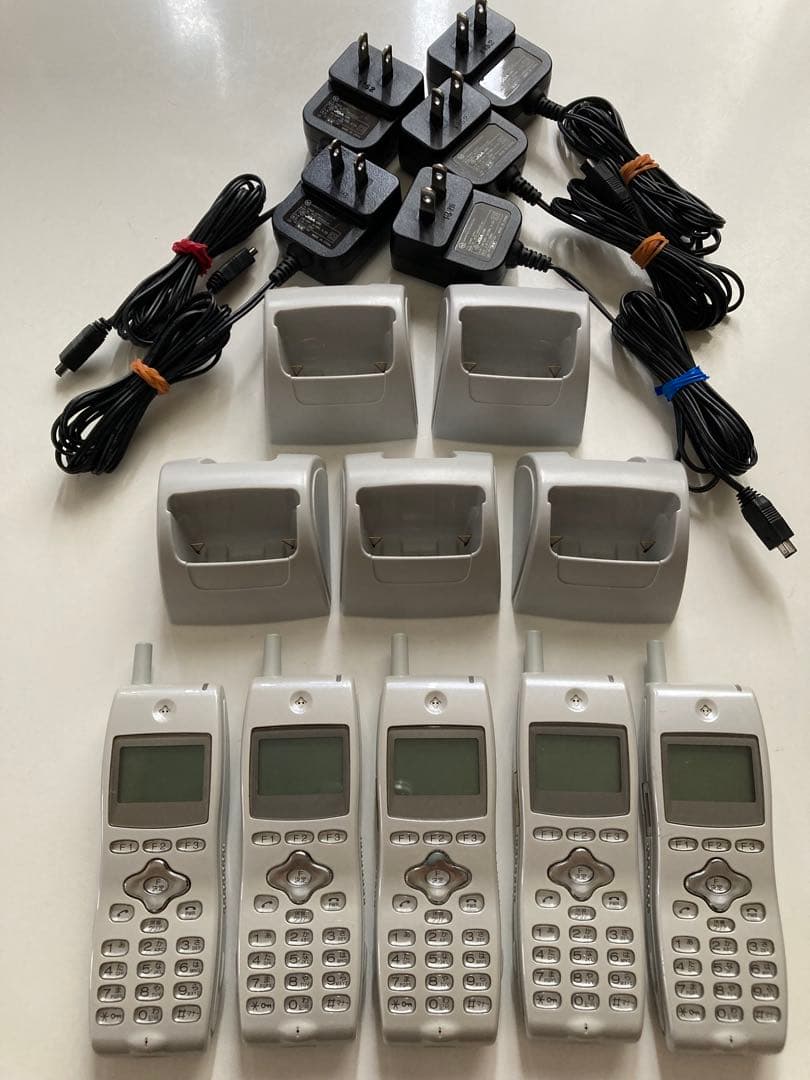 PHS子機 OKI オキ　UM7700 計5台セット　ナースコール中古