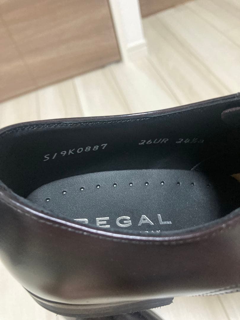 未使用 リーガル 黒 26UR スワールトゥ 革靴 ビジネスシューズ