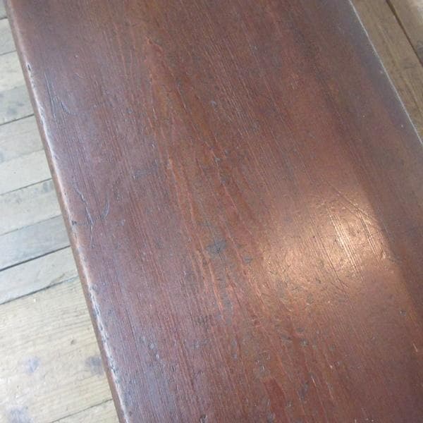 イギリス アンティーク 家具 ロングベンチ 長椅子 チェア 店舗什器 6866d