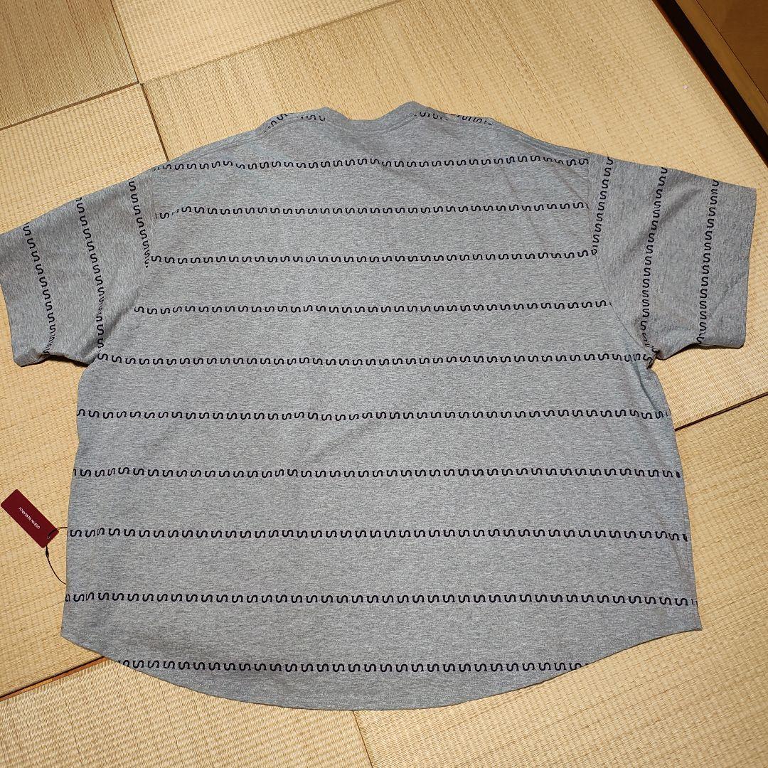 【新品】SEE SEE SUPER BIG ROUND BORDER TEE 灰