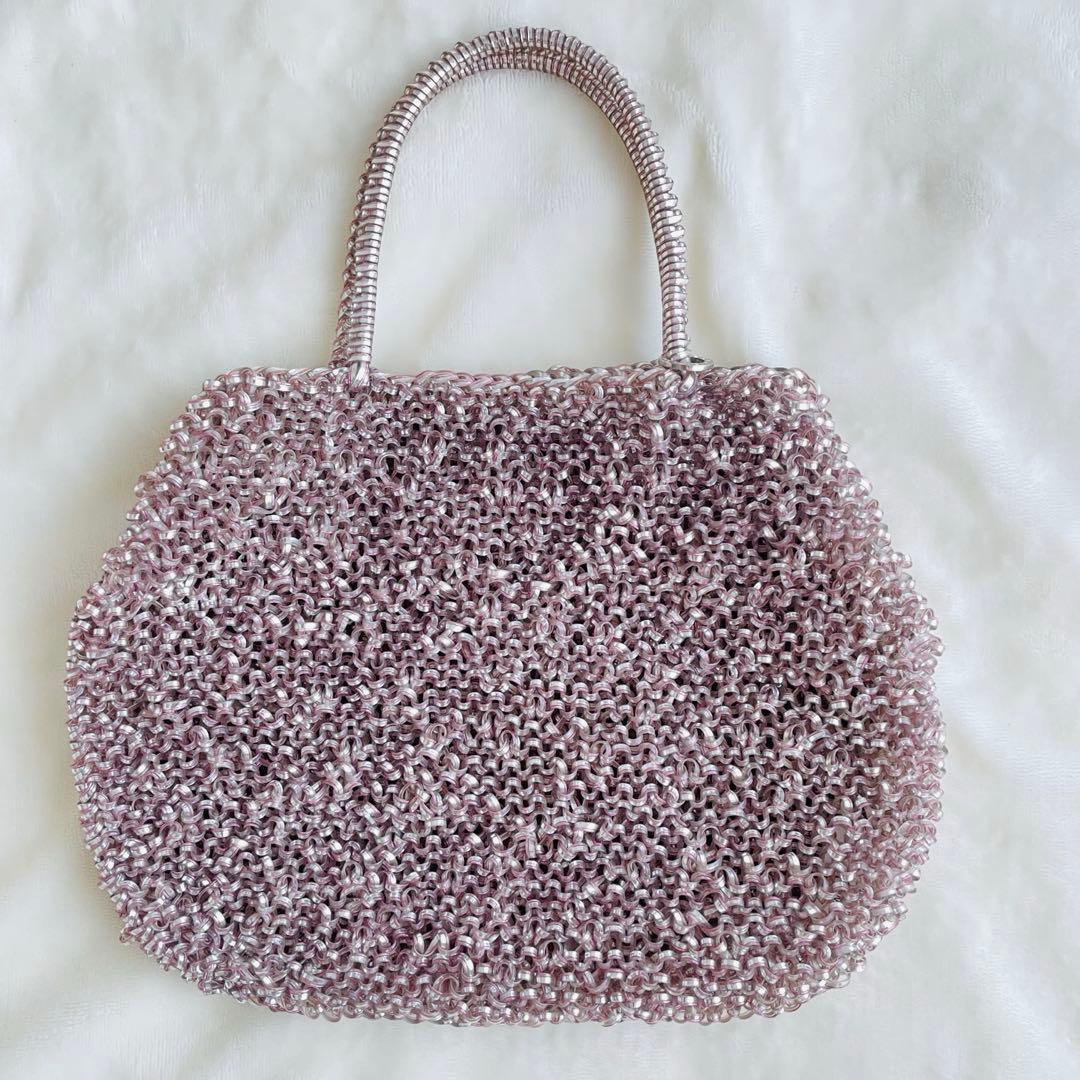 ANTEPRIMA ハンドバッグ シルバーピンク アンテプリマ