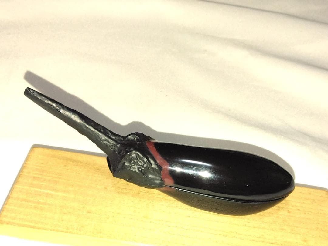 茶道具　乾漆香合　加賀塗匠　荒井樹芳作　乾漆造茄子香合　美品！！