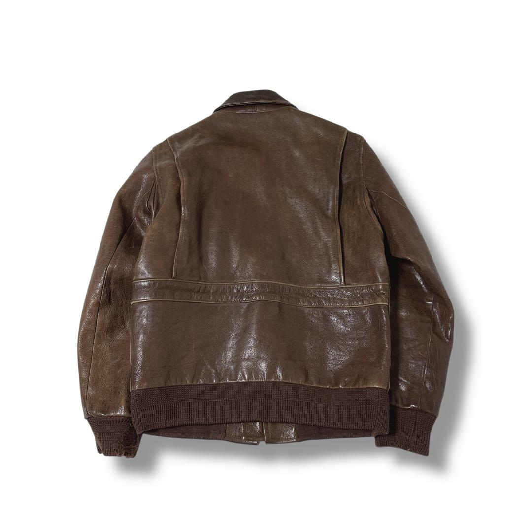 マ*ゆ様 90s ラルフローレン　a2 フライトジャケット　ブラウン　雰囲気抜群