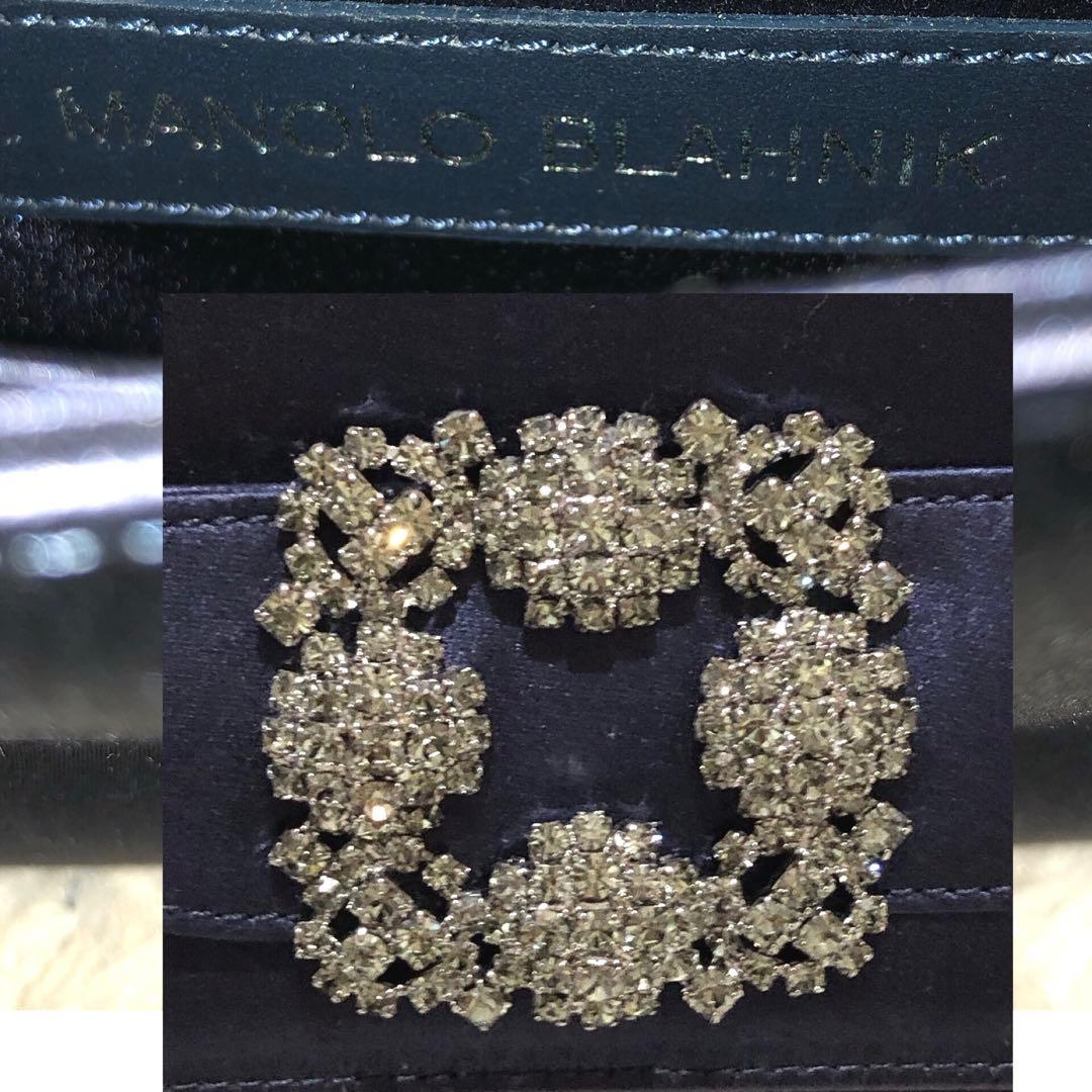 未使用級☆マノロブラニク ハンドバッグ ショルダーバッグ パーティバッグ