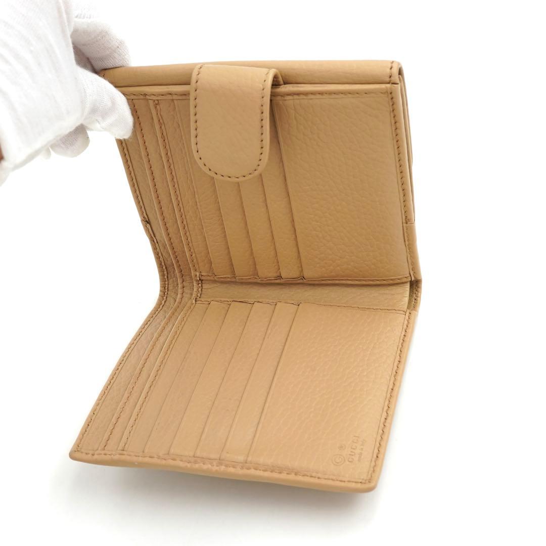 ✨未使用展示品✨　GUCCI ミニ財布　インターロッキング　二つ折り　GGロゴ