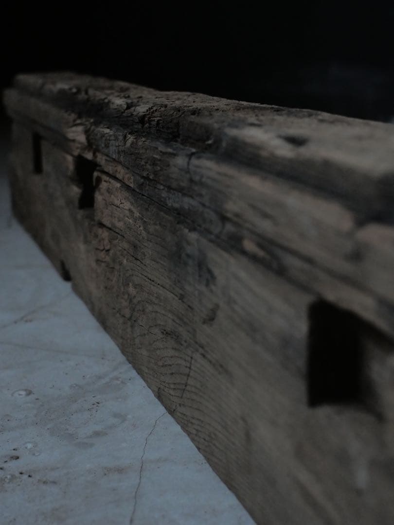 木塊　展示台　オブジェ　置物　什器　台　古家具　古道具　アンティーク　昭和レトロ