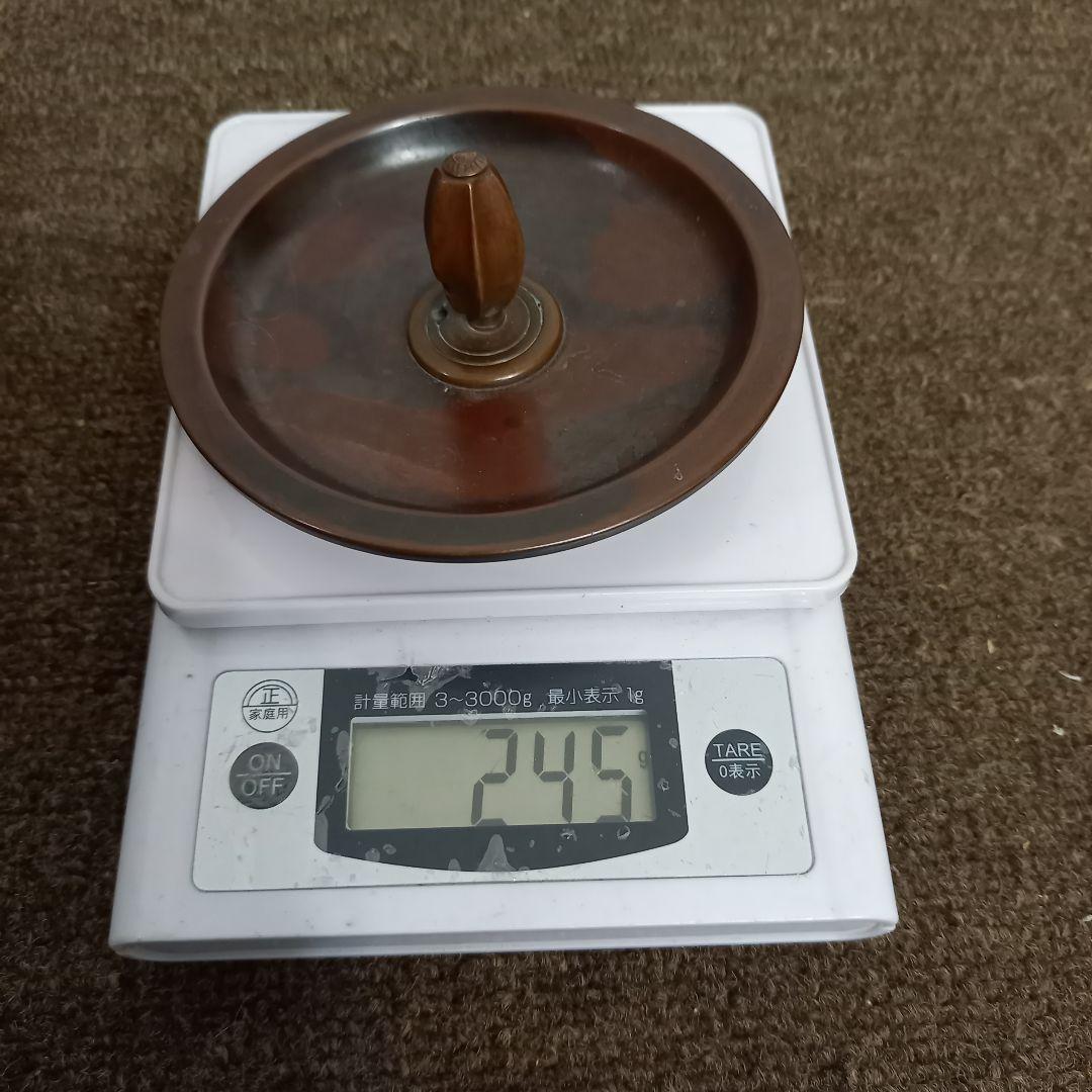 鉄製 六角形 茶釜 銅製蓋付き 時代物