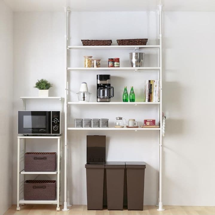 アイリスプラザ 棚 ラック 伸縮 突っ張り SSH-9235 つ