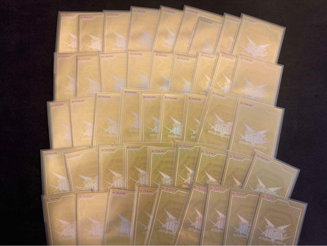 遊戯王 希少 オベリスクフォースゴールド スリーブ（オベゴル） 45枚 中古美品