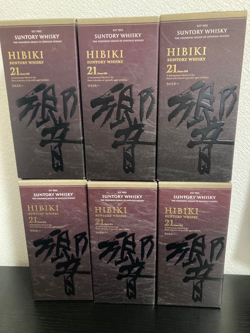 響Hibiki 21年ウイスキー 空き瓶6本セット
