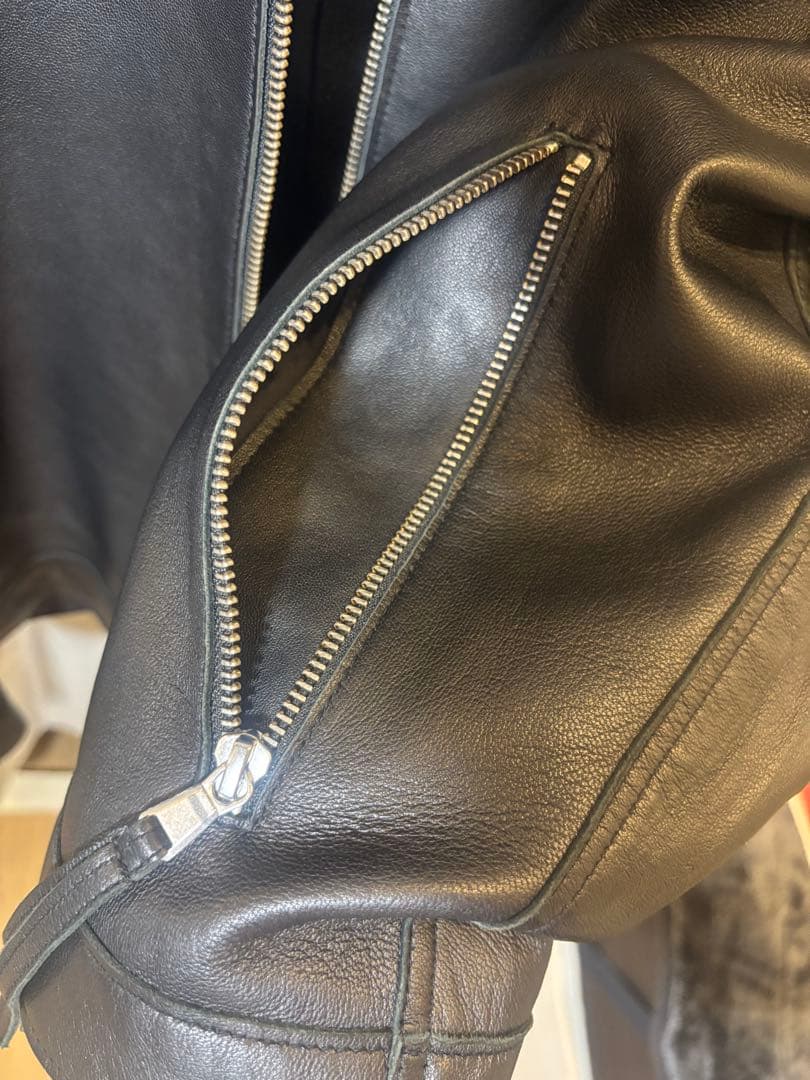 【極美品】MAISON SPECIAL ブラック レザー ジャケット 01