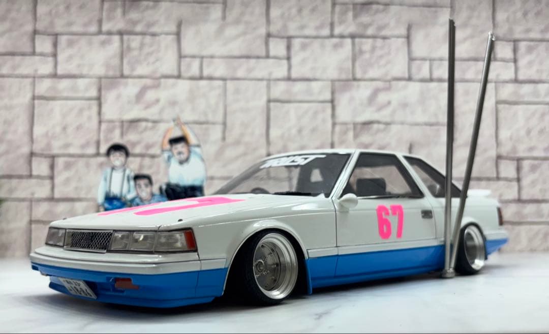 Ma-got！1/18シャコタン⭐︎ブギ　ハジメのソアラ & LBハコスカ