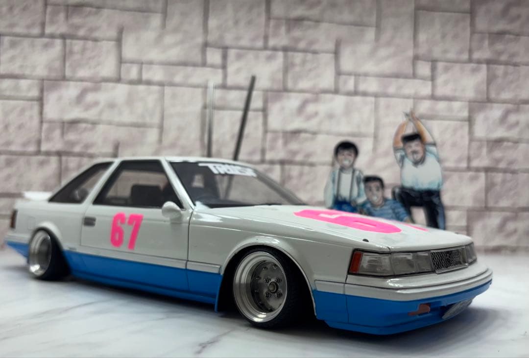 Ma-got！1/18シャコタン⭐︎ブギ　ハジメのソアラ & LBハコスカ