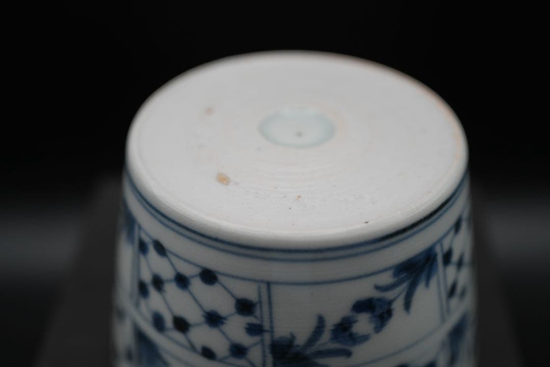 （青 6） 古伊万里 蕎麦猪口 そば猪口 染付 染付け 江戸後期