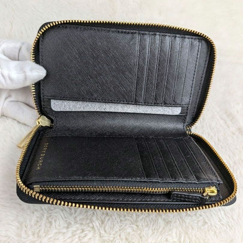 ✨️未使用✨️　トリーバーチ エマーソン ミディアム ラウンドジップ ミニ財布