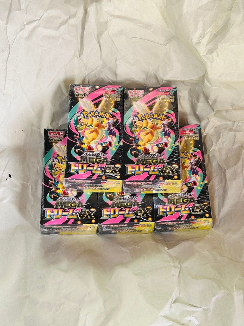 ポケモンカードゲーム MEGAドリームex 未開封 シュリンク付き 5BOX