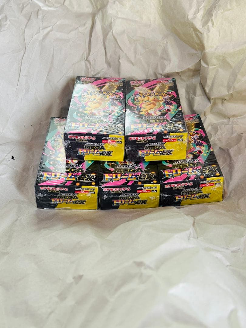 ポケモンカードゲーム MEGAドリームex 未開封 シュリンク付き 5BOX