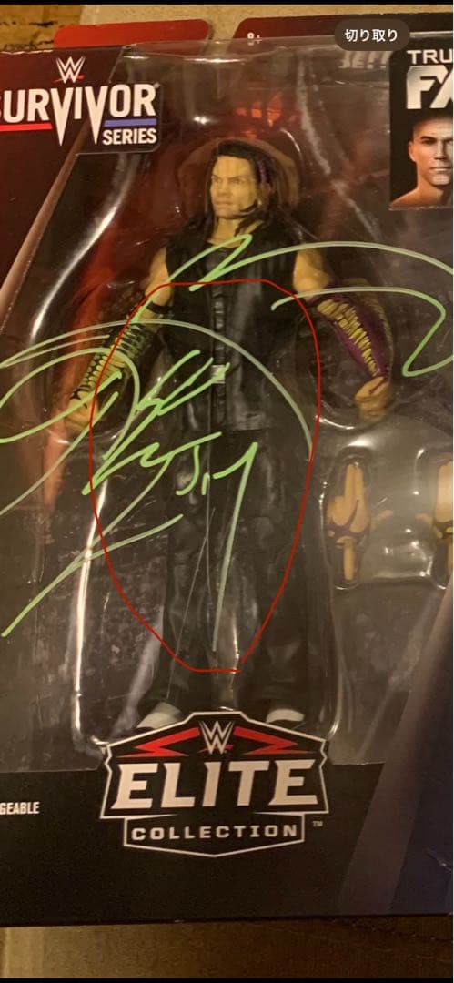 一点物WWE 認証書付きサイン入り jeff hardy elite エリート