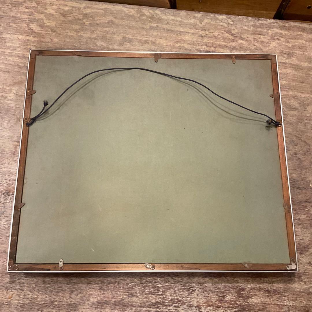 中西利雄 薔薇 油彩 薔薇 ばら バラ 古い油絵 キャンバス 額装品