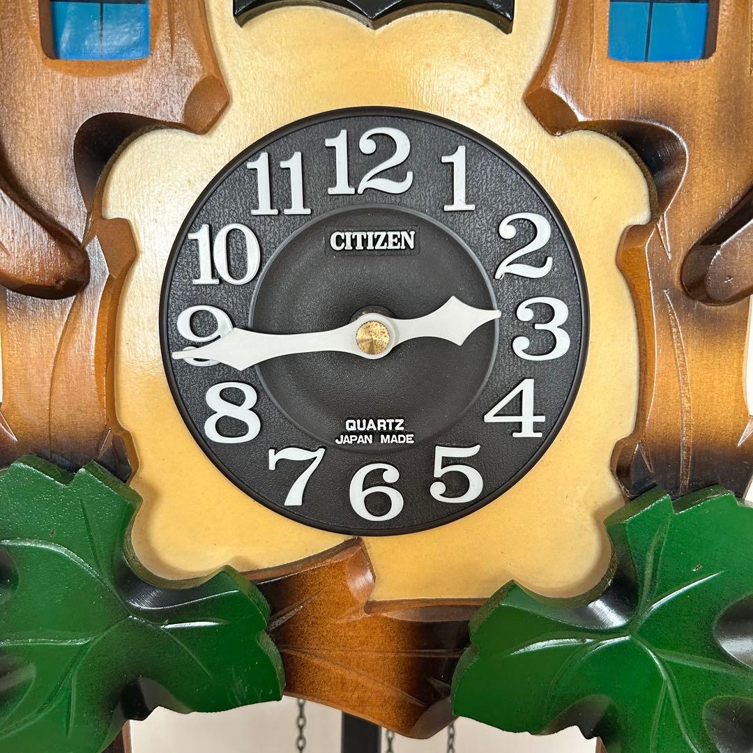 シチズン　リズム時計　鳩時計　4MJ224-B アンティーク　レトロ