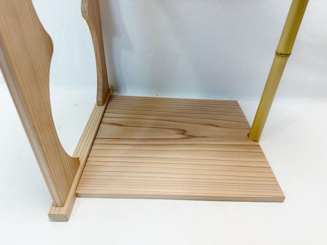 未使用 茶道具 奥村 峯春作 淡々斎好 瓢棚 組み立式 保護シート付 元箱