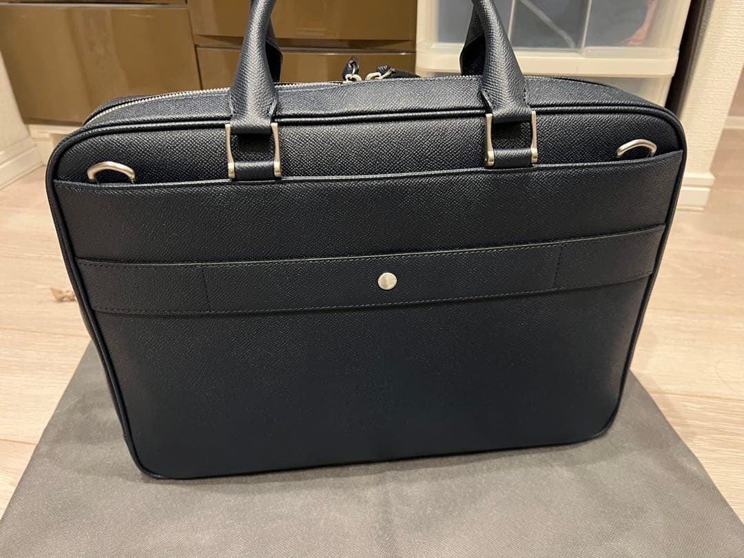 【新品同様】FUJITAKA ネイビー ビジネスバッグ