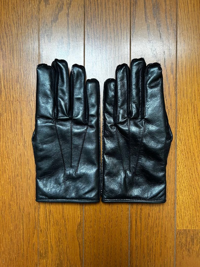 【カシミヤ】WASHABLE LEATHER GLOVES [BUSINESS]