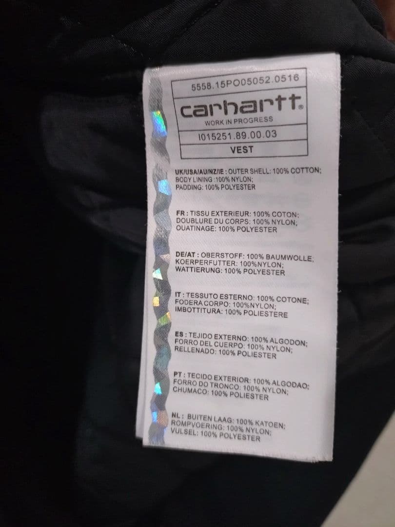 Carhartt ブラック ベスト Mサイズ