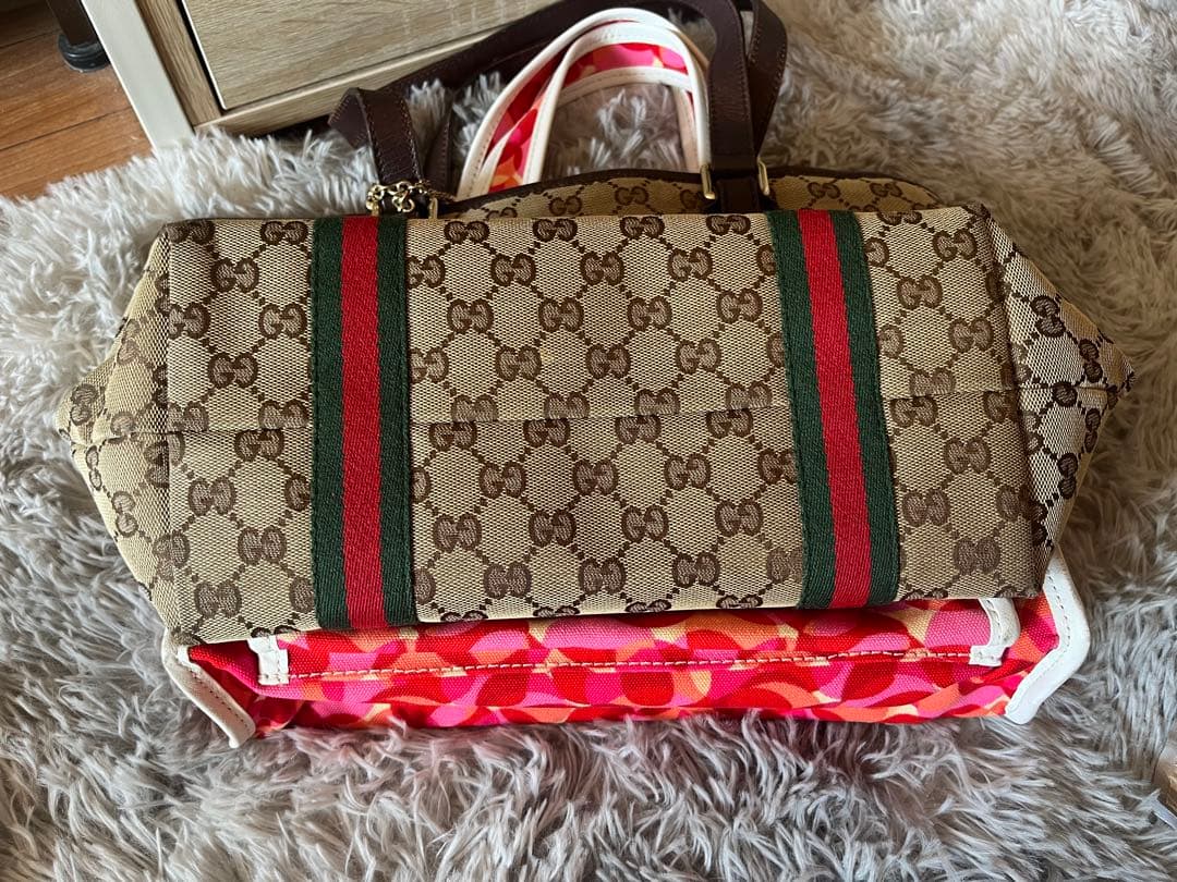 GUCCI トートバッグとCELINEドットバッグ2点セット